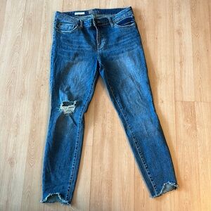 Carlo skinny ankle distressed jeans